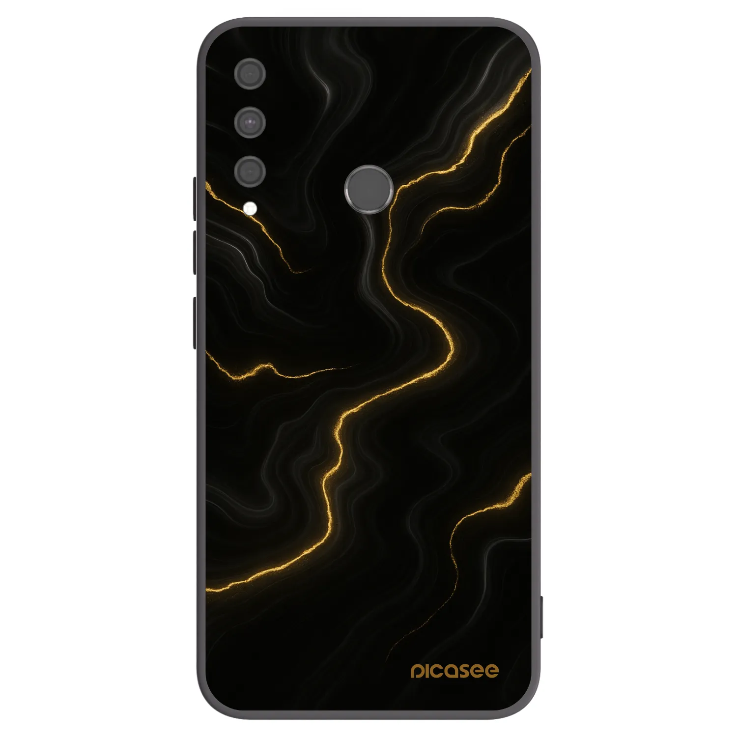 Picasee silikónový čierny obal pre Huawei P40 Lite E - Thunder