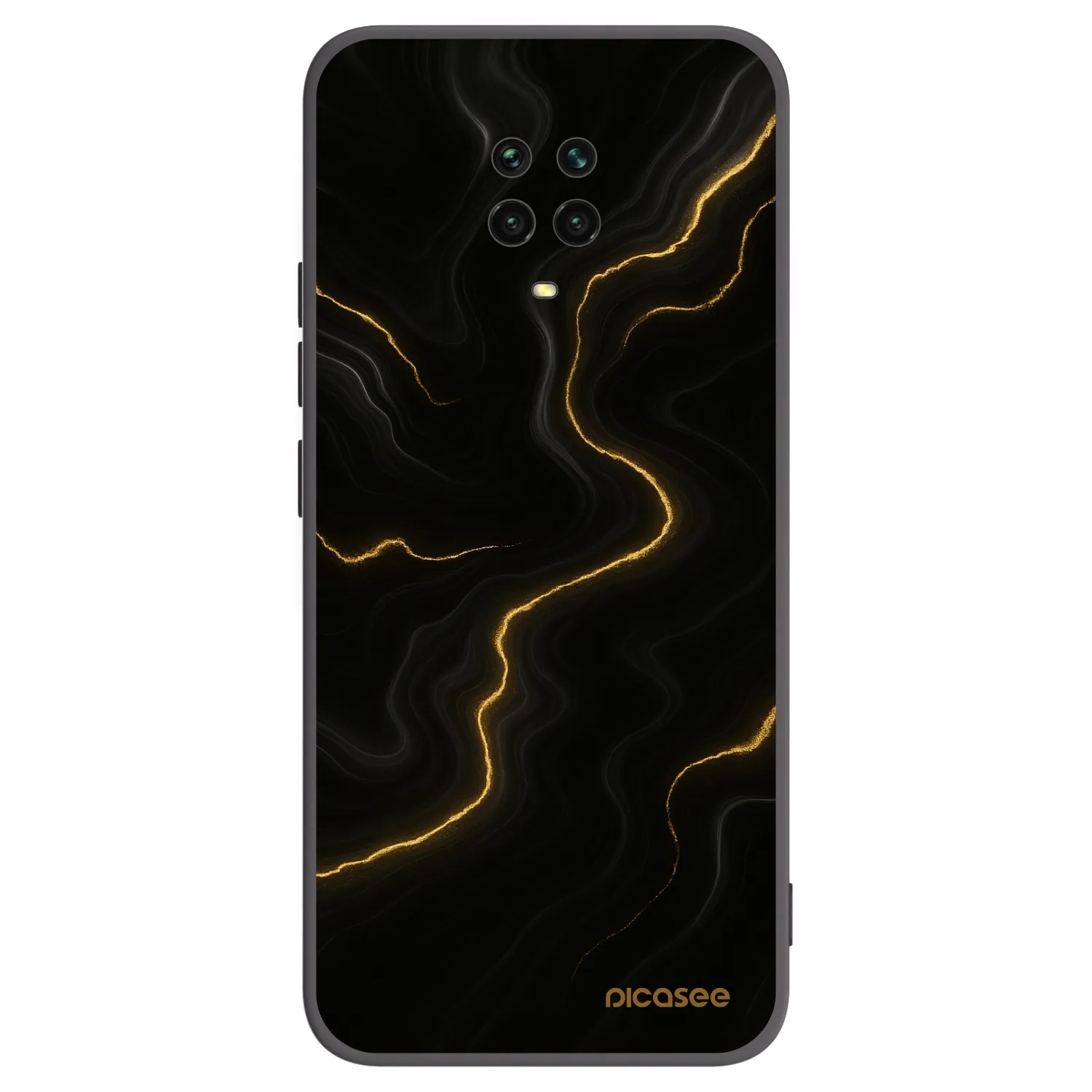 Picasee silikónový čierny obal pre Xiaomi Redmi Note 9 Pro - Thunder