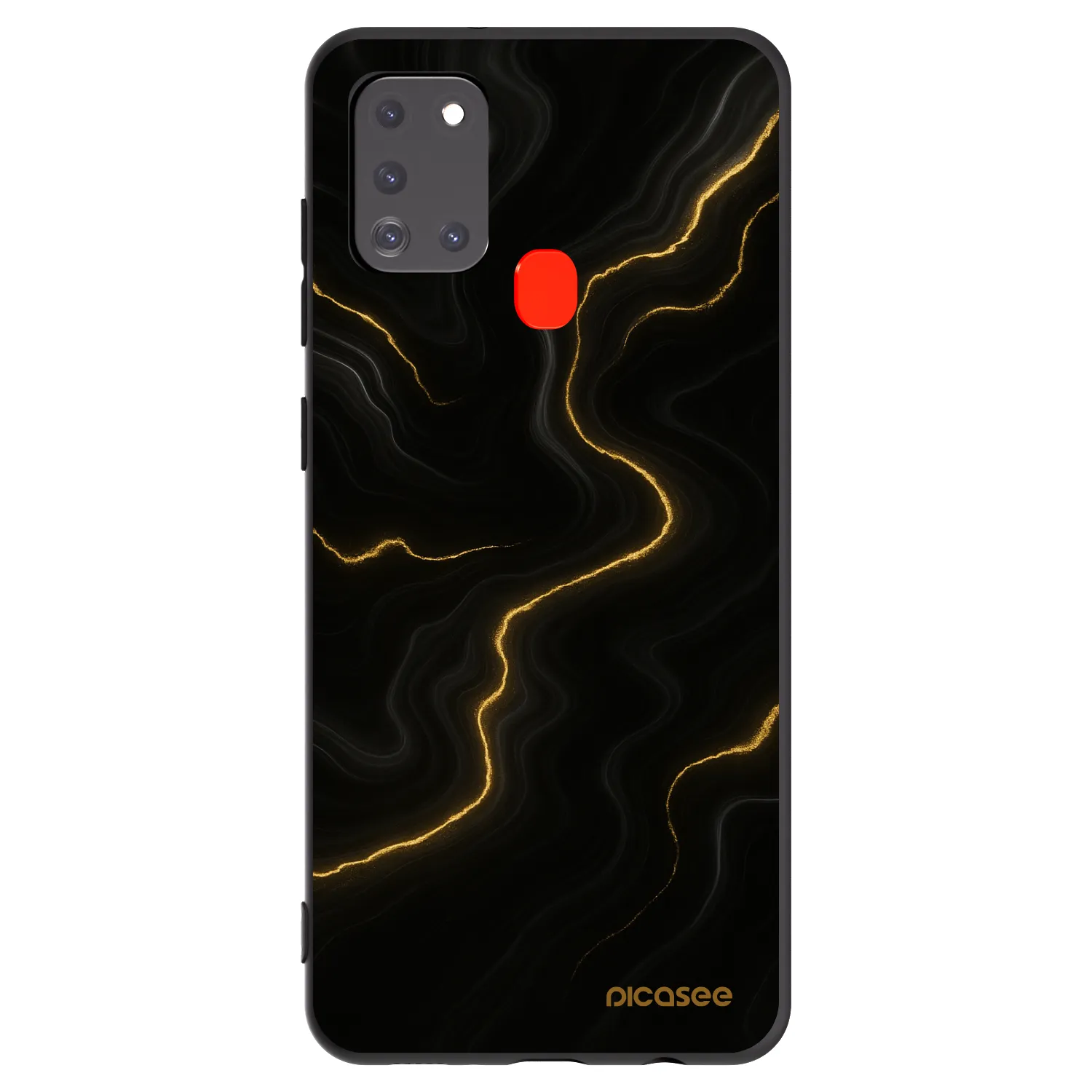 Picasee silikónový čierny obal pre Samsung Galaxy A21s - Thunder