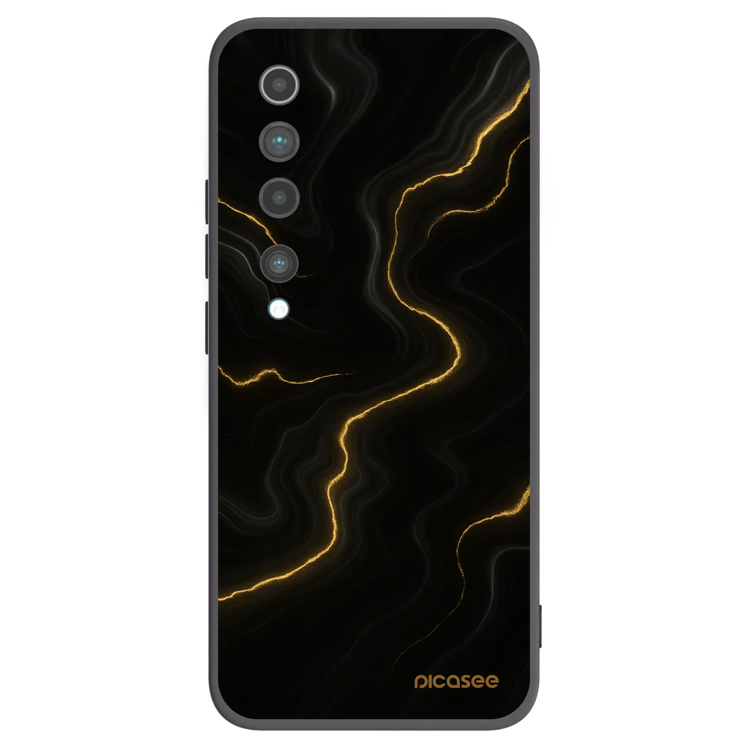 Picasee silikónový čierny obal pre Xiaomi Mi 10 - Thunder