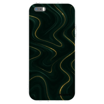 Picasee silikónový prehľadný obal pre Apple iPhone 5/5S/SE - Vawes