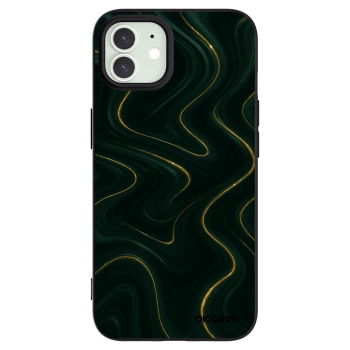 Picasee silikónový čierny obal pre Apple iPhone 12 - Vawes