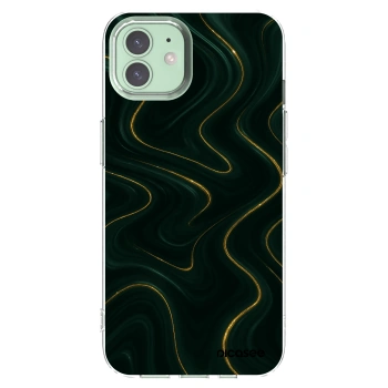 Picasee silikónový prehľadný obal pre Apple iPhone 12 - Vawes