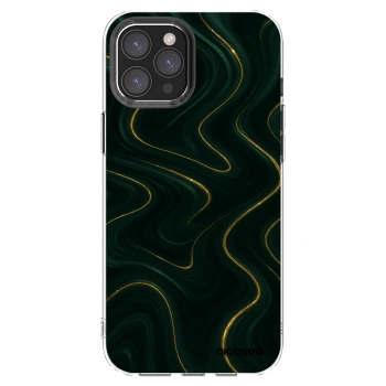 Picasee silikónový prehľadný obal pre Apple iPhone 12 Pro Max - Vawes