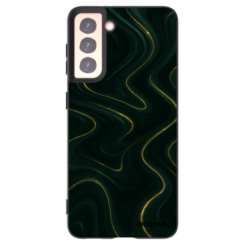 Picasee silikónový čierny obal pre Samsung Galaxy S21 5G G991B - Vawes