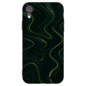 Picasee silikónový čierny obal pre Apple iPhone XR - Vawes