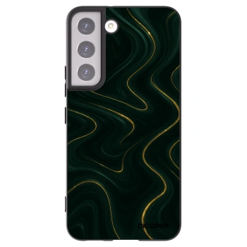 Picasee silikónový čierny obal pre Samsung Galaxy S22 5G - Vawes