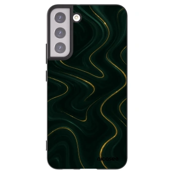 Picasee silikónový čierny obal pre Samsung Galaxy S22+ 5G - Vawes