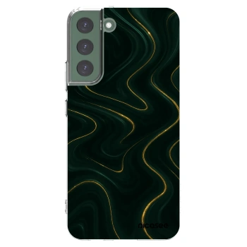 Picasee silikónový prehľadný obal pre Samsung Galaxy S22+ 5G - Vawes