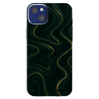 Picasee silikónový prehľadný obal pre Apple iPhone 14 Plus - Vawes