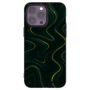Picasee silikónový čierny obal pre Apple iPhone 14 Pro Max - Vawes