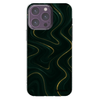 Picasee silikónový prehľadný obal pre Apple iPhone 14 Pro Max - Vawes