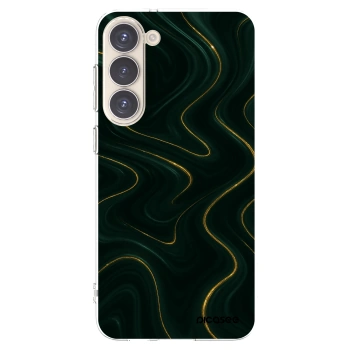Picasee silikónový prehľadný obal pre Samsung Galaxy S23+ 5G - Vawes