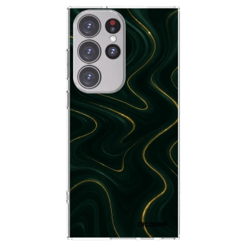 Picasee silikónový prehľadný obal pre Samsung Galaxy S23 Ultra 5G - Vawes