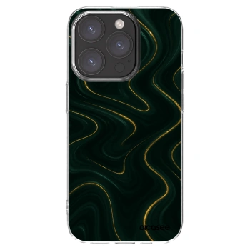 Picasee silikónový prehľadný obal pre Apple iPhone 15 Pro - Vawes