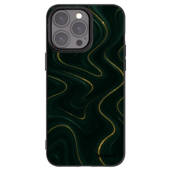 Picasee silikónový čierny obal pre Apple iPhone 15 Pro Max - Vawes