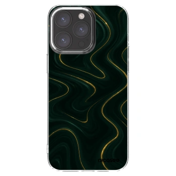 Picasee silikónový prehľadný obal pre Apple iPhone 15 Pro Max - Vawes