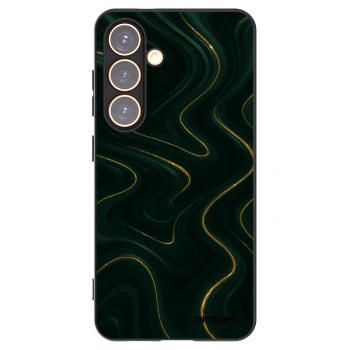 Picasee silikónový čierny obal pre Samsung Galaxy S24 S921B 5G - Vawes