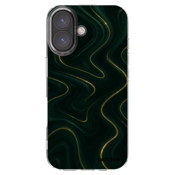 Picasee silikónový prehľadný obal pre Apple iPhone 16 - Vawes