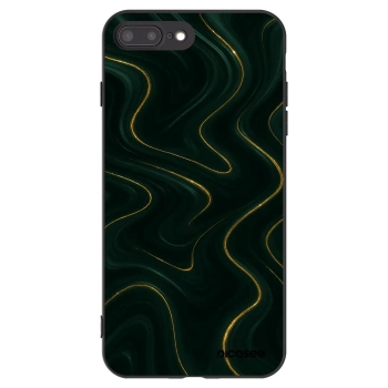 Picasee silikónový čierny obal pre Apple iPhone 8 Plus - Vawes