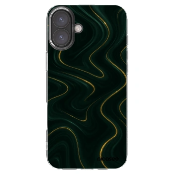 Picasee silikónový prehľadný obal pre Apple iPhone 16 Plus - Vawes