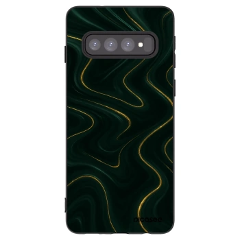 Picasee silikónový čierny obal pre Samsung Galaxy S10 G973 - Vawes