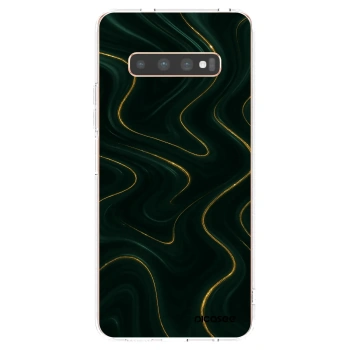 Picasee silikónový prehľadný obal pre Samsung Galaxy S10 Plus G975 - Vawes