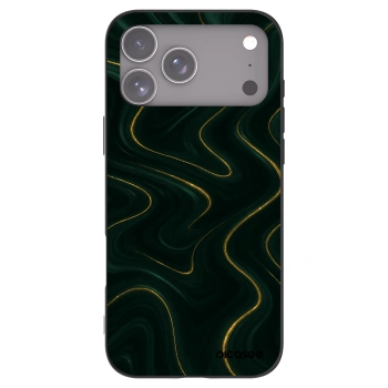 Picasee silikónový čierny obal pre Apple iPhone 17 Pro Max - Vawes