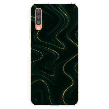 Picasee silikónový prehľadný obal pre Samsung Galaxy A70 A705F - Vawes