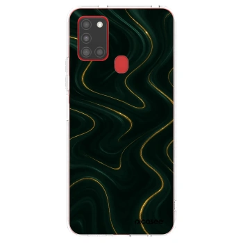 Picasee silikónový prehľadný obal pre Samsung Galaxy A21s - Vawes