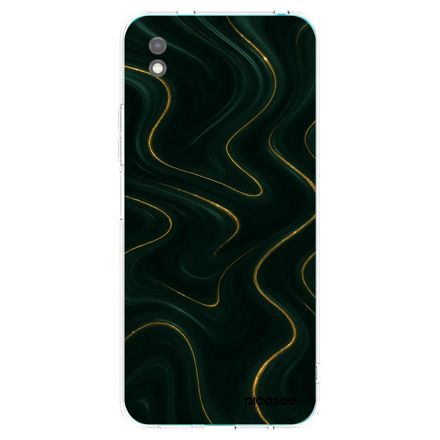 Picasee silikónový čierny obal pre Xiaomi Redmi 9A - Vawes