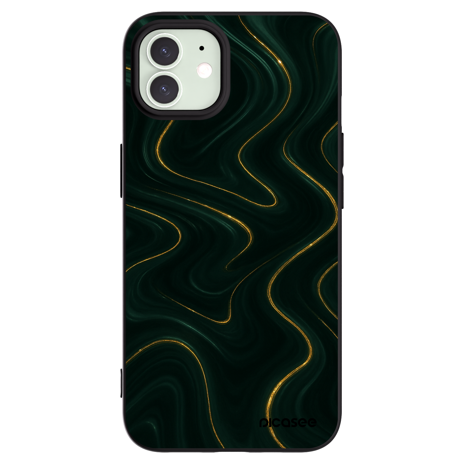 Silikónový čierny obal pre Apple iPhone 12 - Vawes