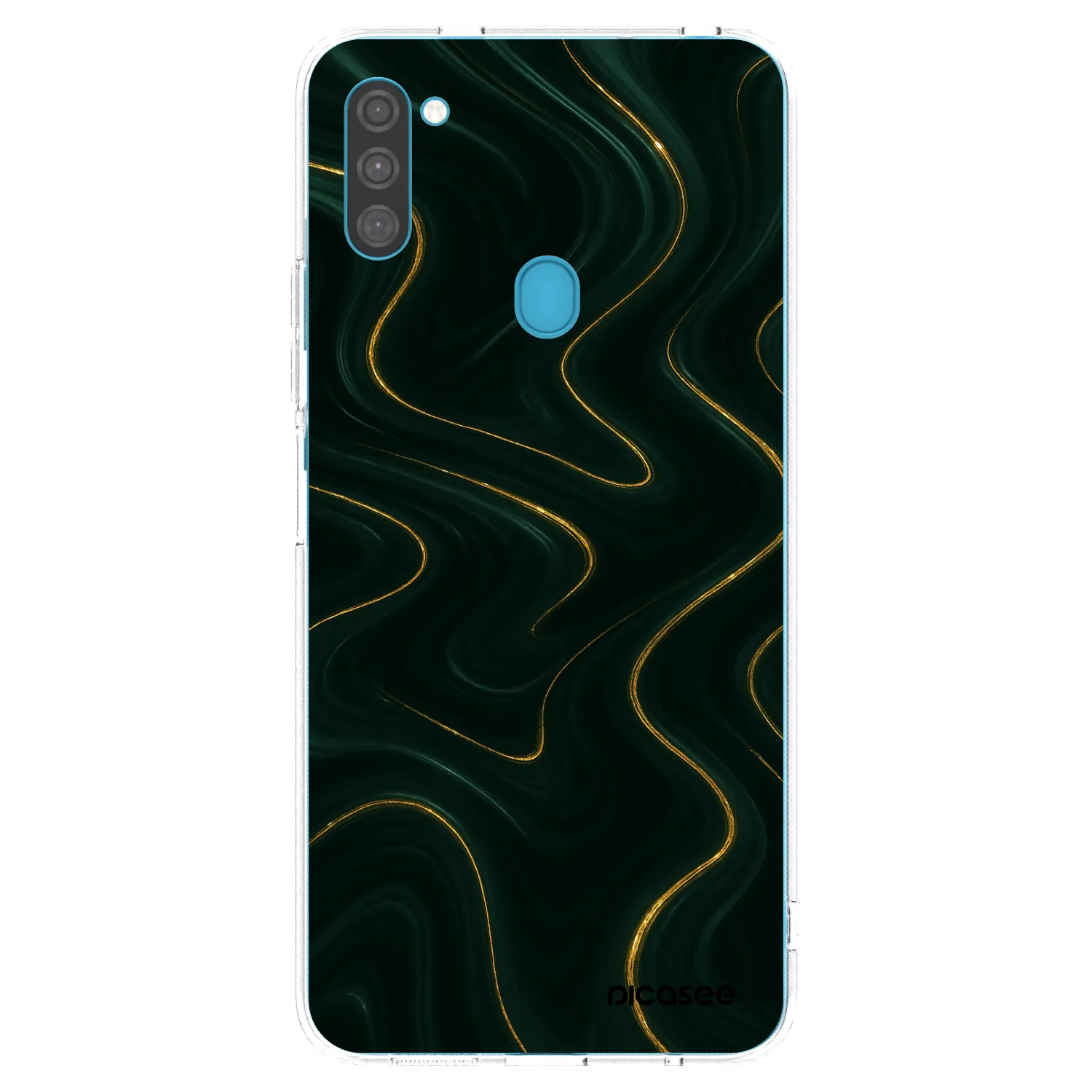 Picasee silikónový prehľadný obal pre Samsung Galaxy M11 - Vawes