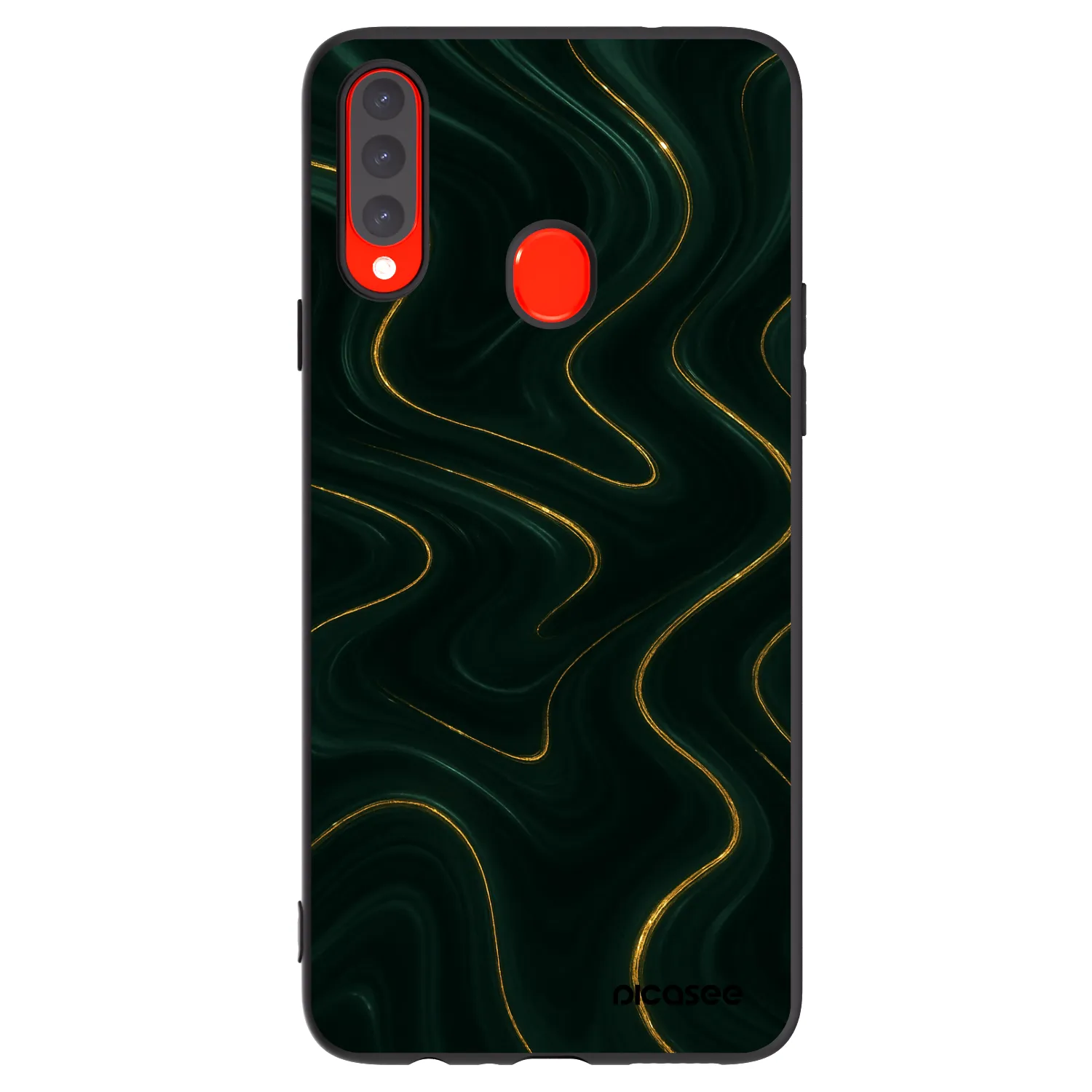 Picasee silikónový čierny obal pre Samsung Galaxy A20s - Vawes