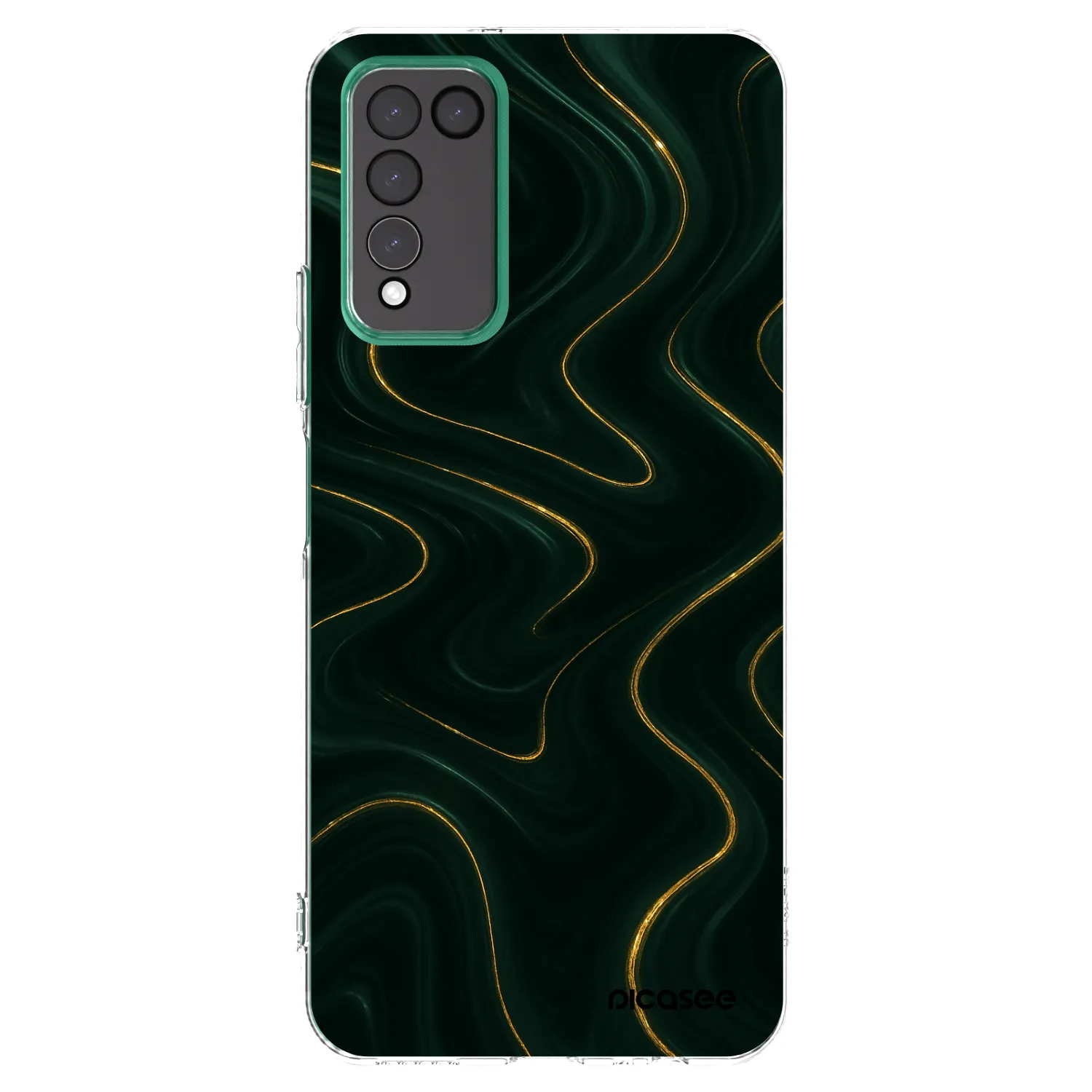Picasee silikónový prehľadný obal pre Honor 10X Lite - Vawes