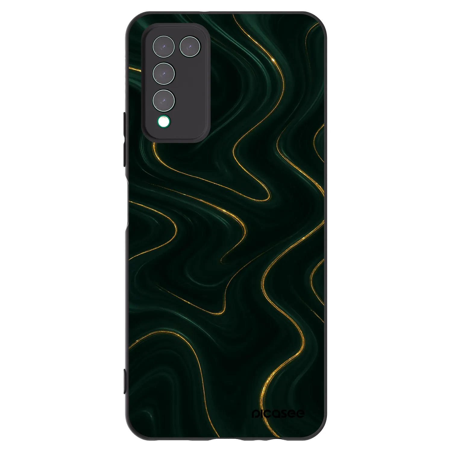 Picasee silikónový čierny obal pre Honor 10X Lite - Vawes