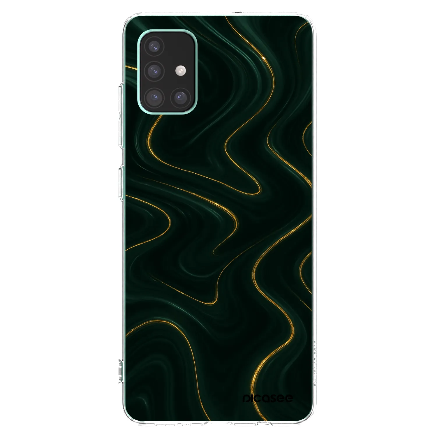 Picasee silikónový prehľadný obal pre Samsung Galaxy M51 M515F - Vawes