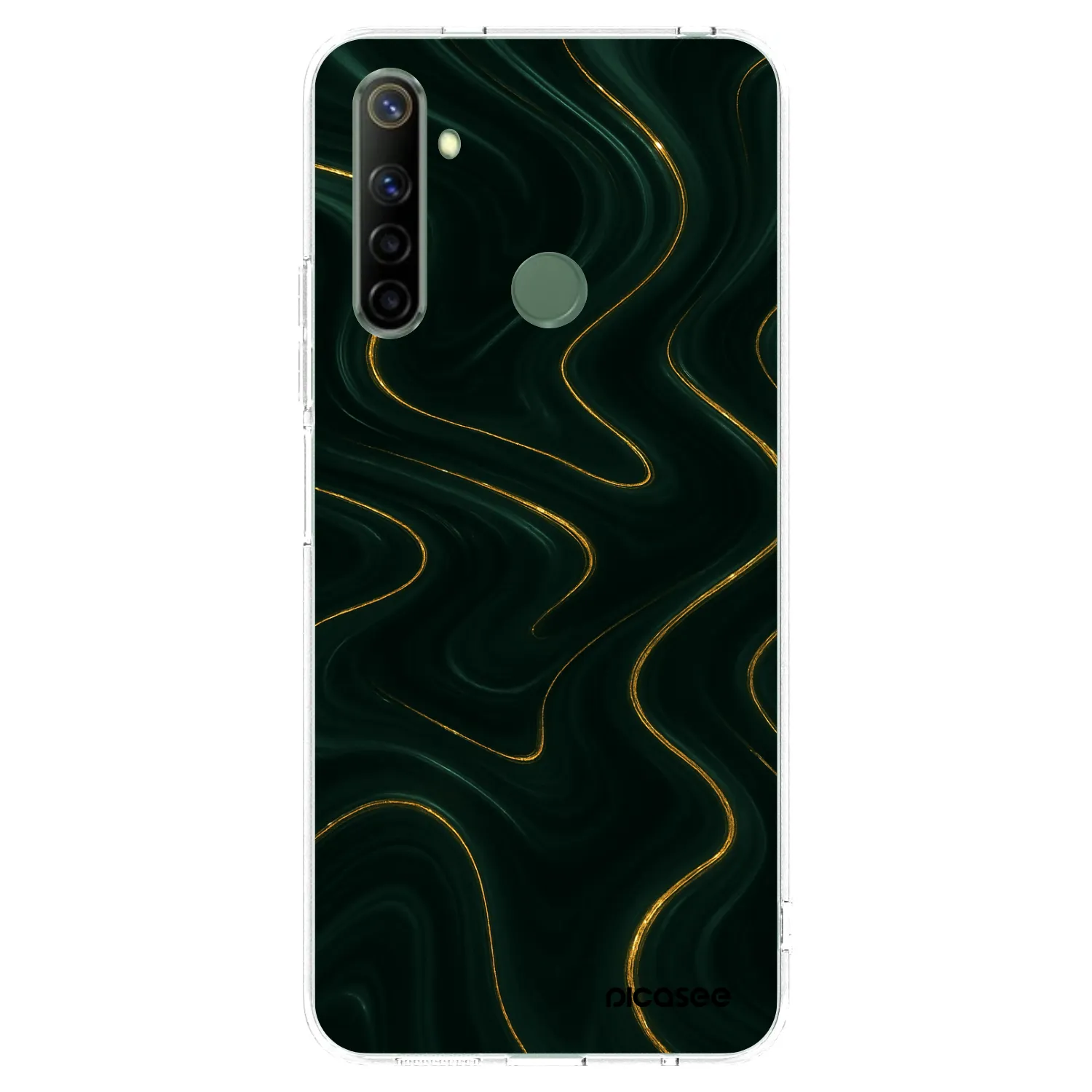 Picasee silikónový prehľadný obal pre Realme 6i - Vawes