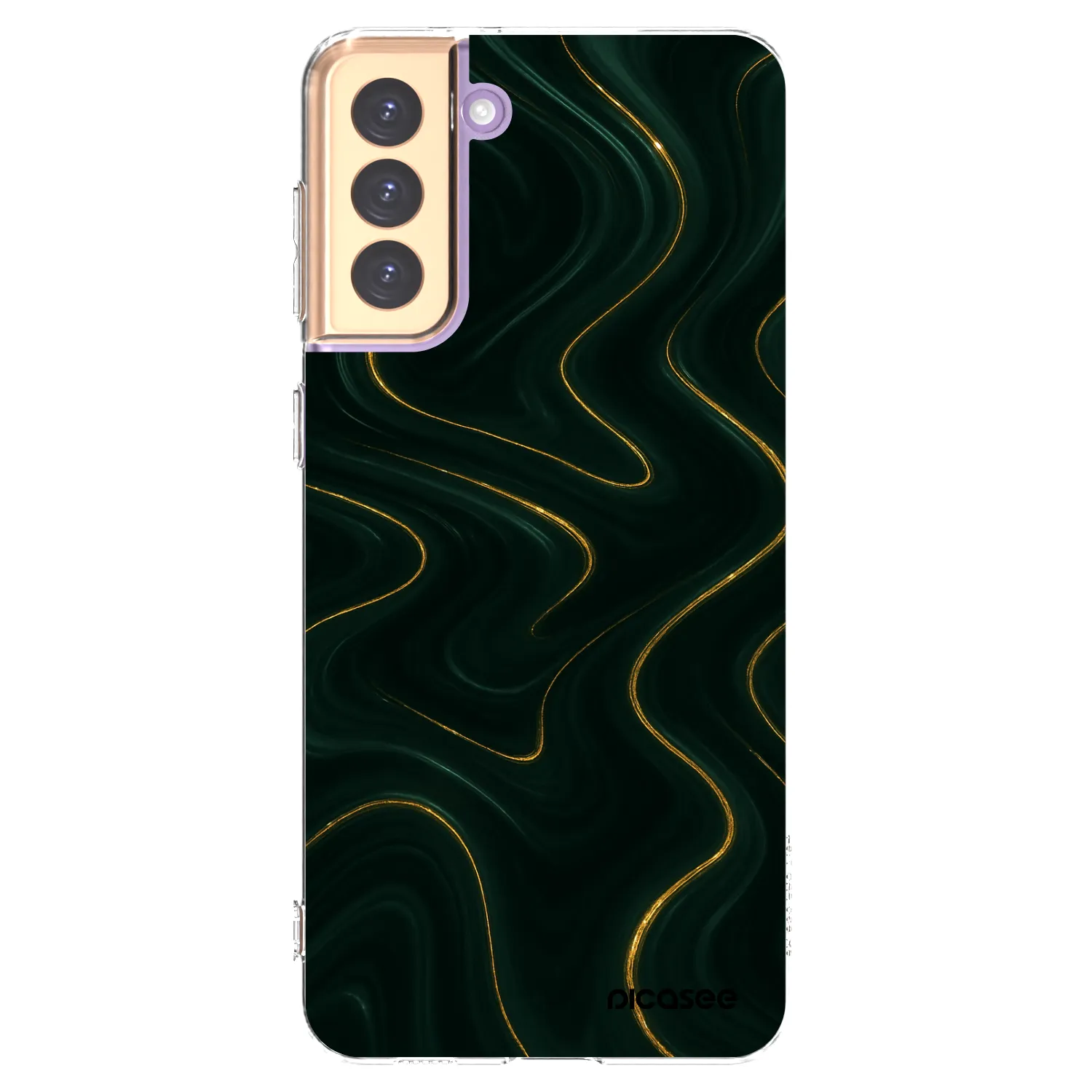 Picasee silikónový prehľadný obal pre Samsung Galaxy S21+ 5G G996F - Vawes