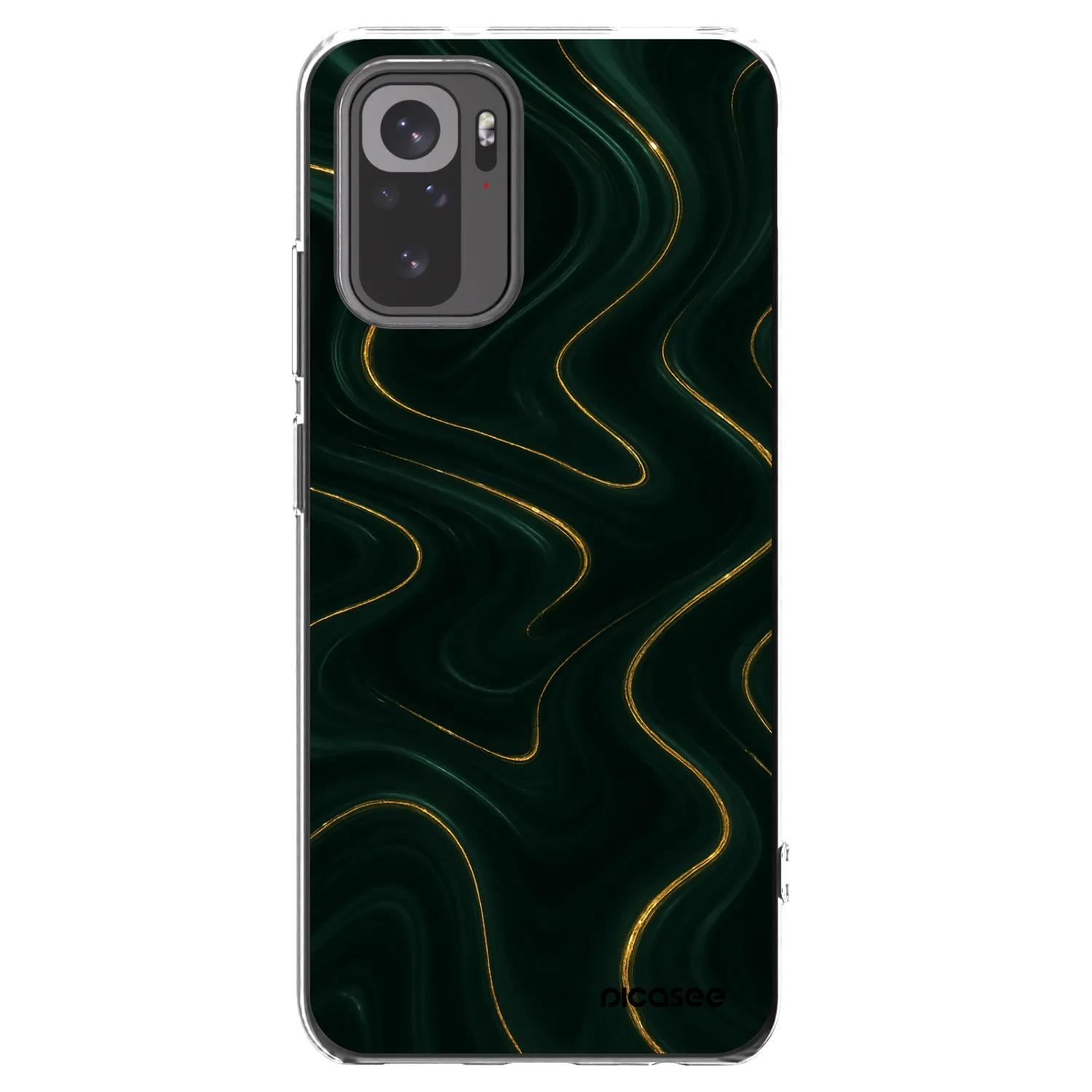 Picasee silikónový prehľadný obal pre Xiaomi Redmi Note 10 - Vawes