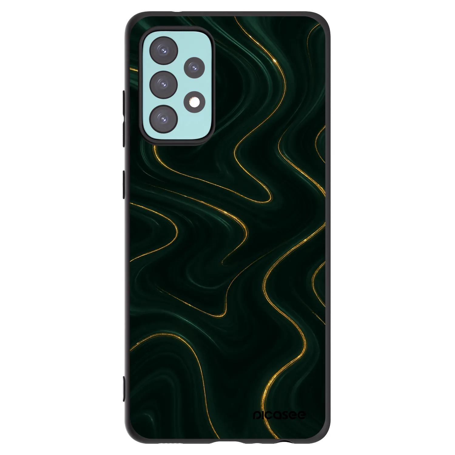 Picasee silikónový čierny obal pre Samsung Galaxy A72 A725F - Vawes