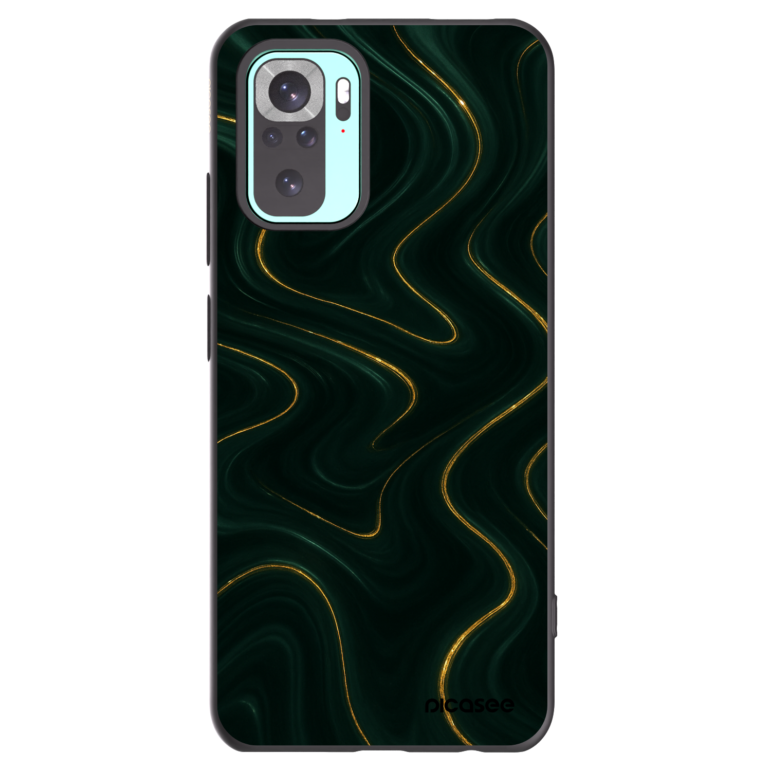 Picasee silikónový čierny obal pre Xiaomi Redmi Note 10 Pro - Vawes