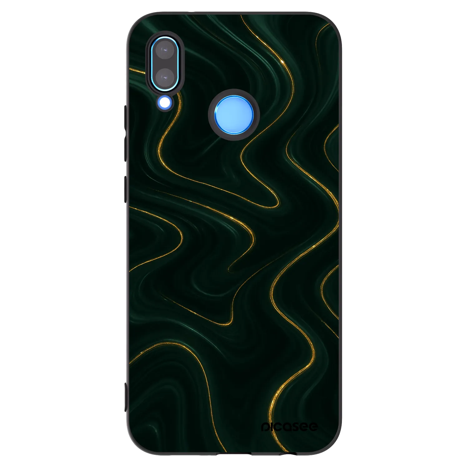 Picasee silikónový čierny obal pre Huawei P20 Lite - Vawes