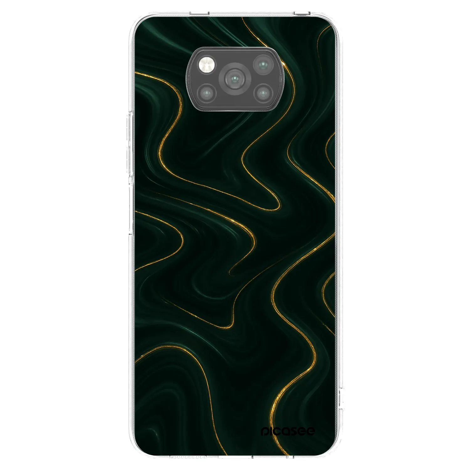 Picasee silikónový čierny obal pre Xiaomi Poco X3 Pro - Vawes