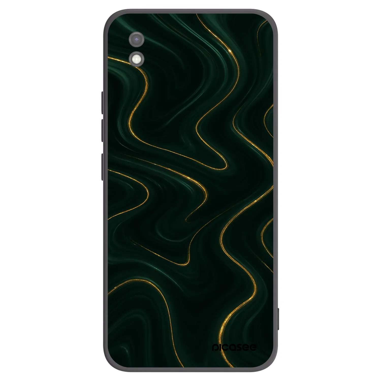 Picasee silikónový čierny obal pre Xiaomi Redmi 9AT - Vawes