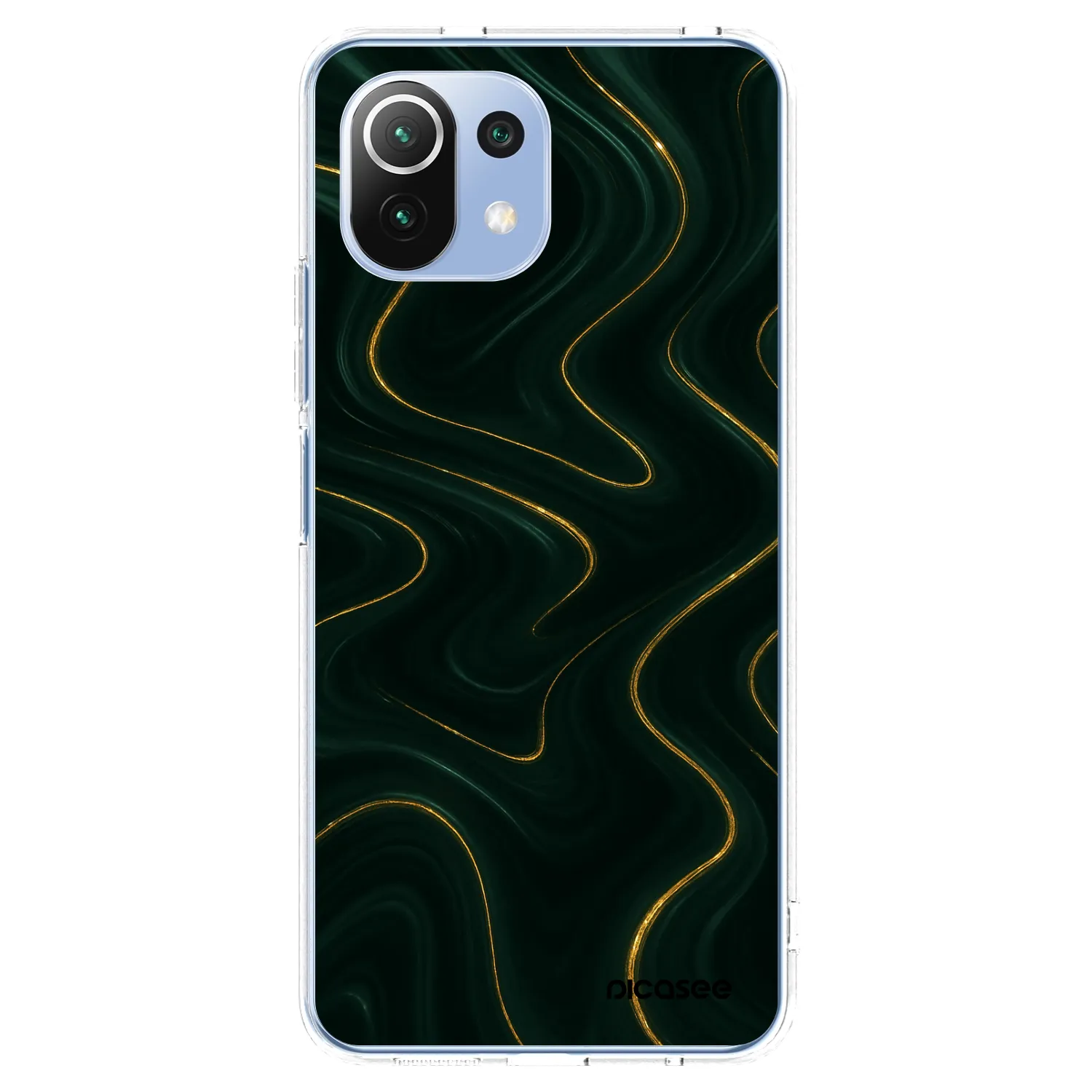 Picasee silikónový prehľadný obal pre Xiaomi Mi 11 Lite - Vawes