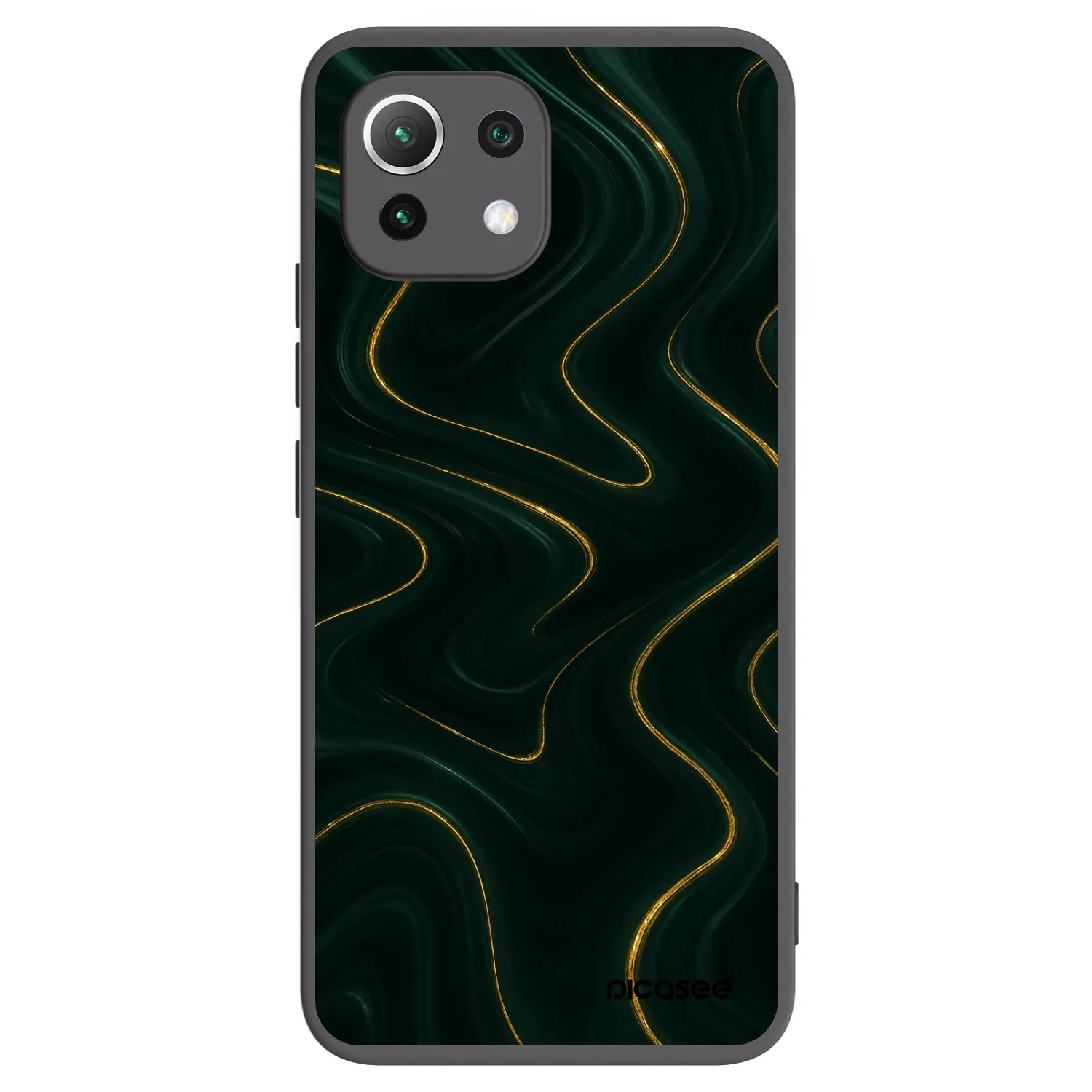 Picasee silikónový čierny obal pre Xiaomi Mi 11 Lite - Vawes