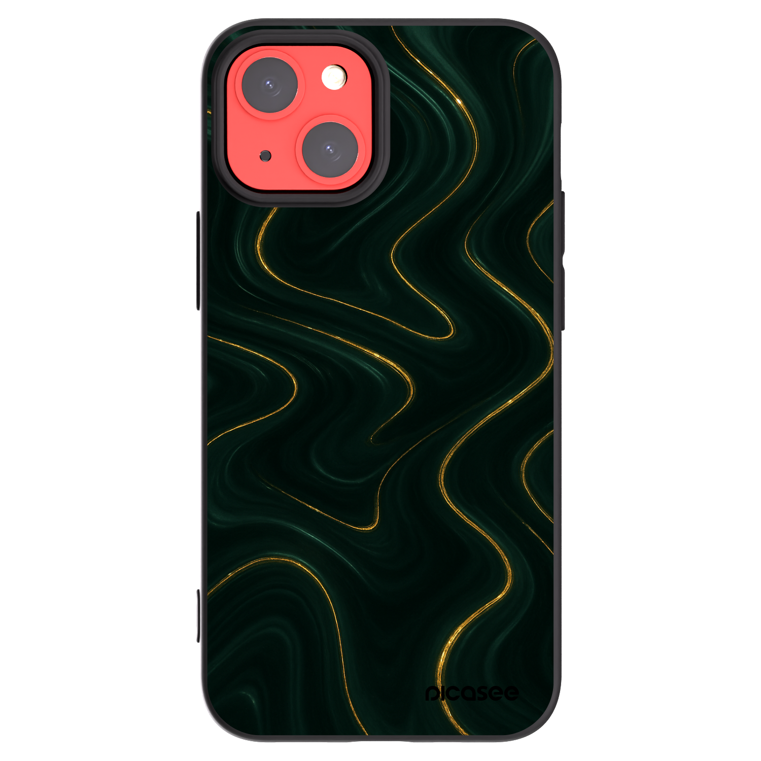 Picasee silikónový čierny obal pre Apple iPhone 13 mini - Vawes