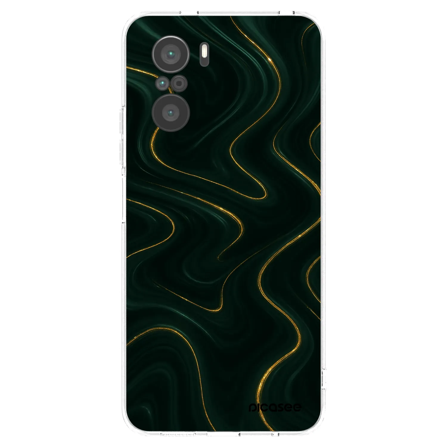 Picasee silikónový prehľadný obal pre Xiaomi Poco F3 - Vawes
