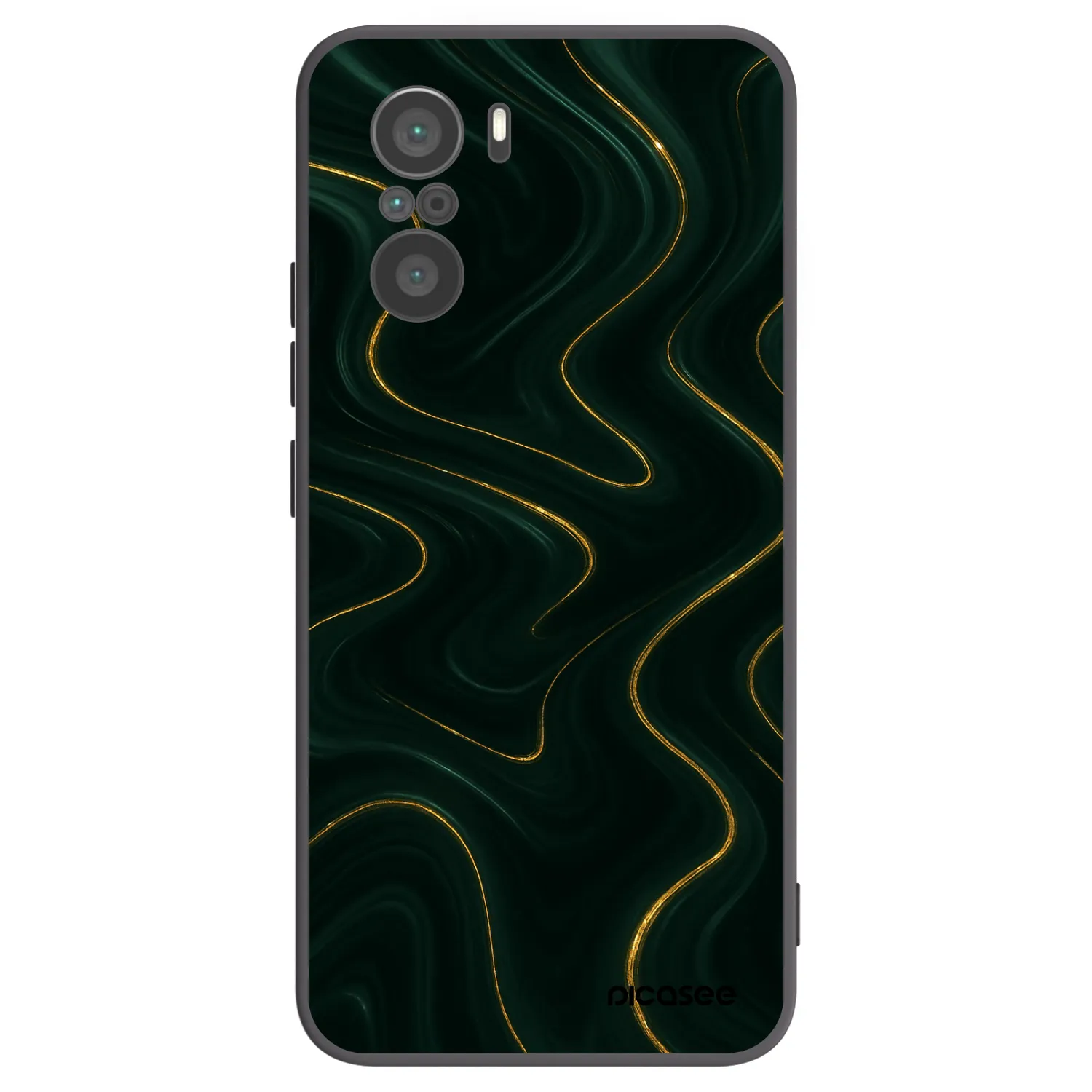 Picasee silikónový čierny obal pre Xiaomi Poco F3 - Vawes